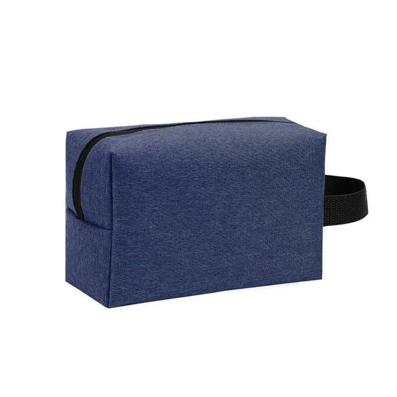 trousse de toilette petite pour homme bleu foncée vue de face