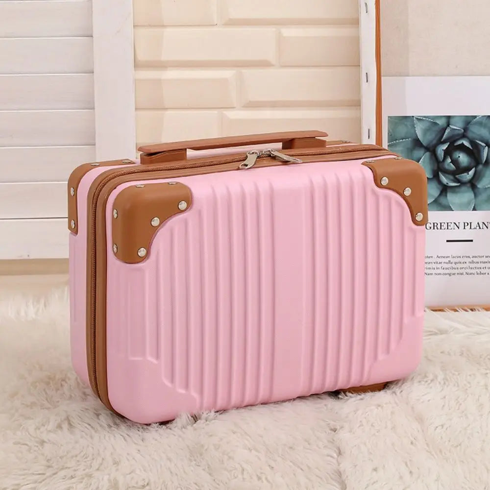 vanity rigide avec compartiments couleur rose