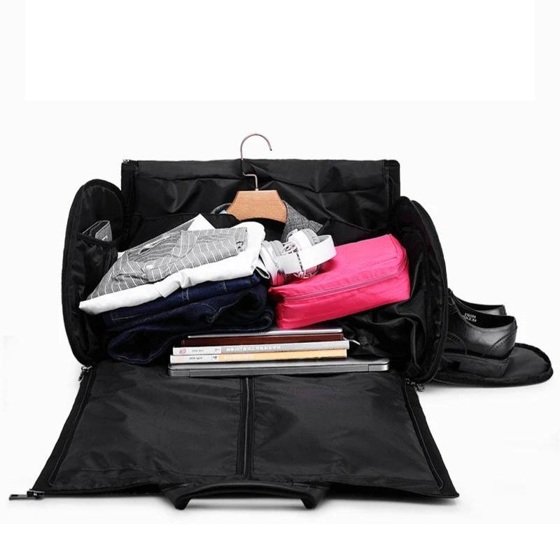 vue d'intérieur du sac de voyage multifonction