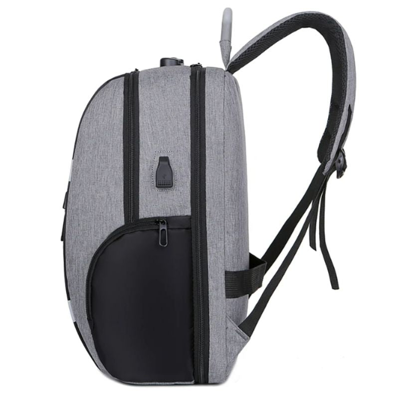 vue de côté du sac anti pickpocket