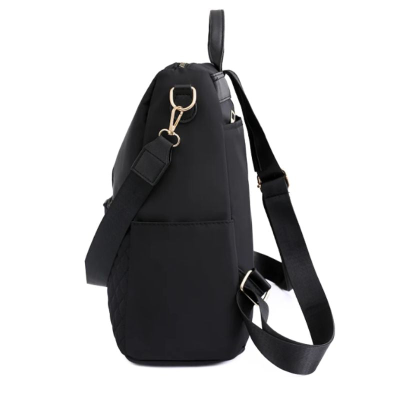 vue de profil du sac à dos de ville femme