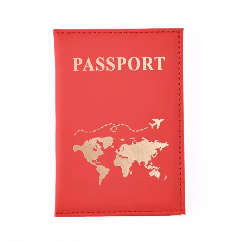Protège passeport femme coloris rouge