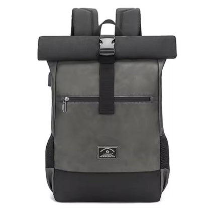 sac à dos roll top gris