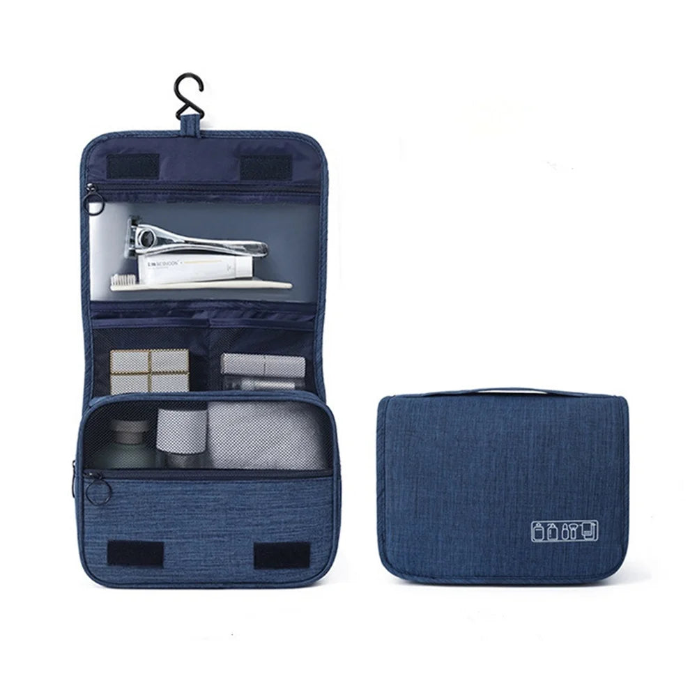 Trousse de toilette à suspendre homme coloris bleu