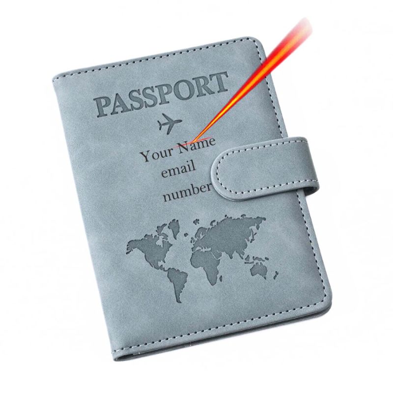 Étui Passeport Personnalisable - Mappemonde