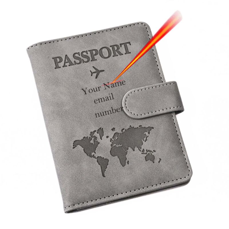 Étui Passeport Personnalisable - Mappemonde