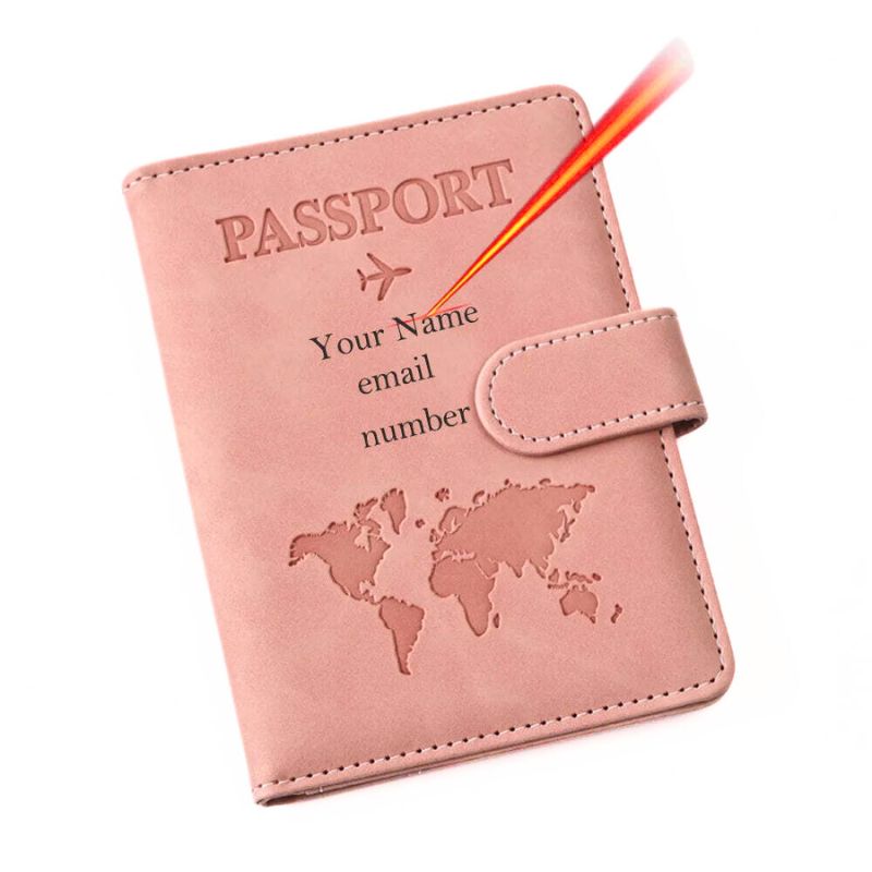 Étui Passeport Personnalisable - Mappemonde