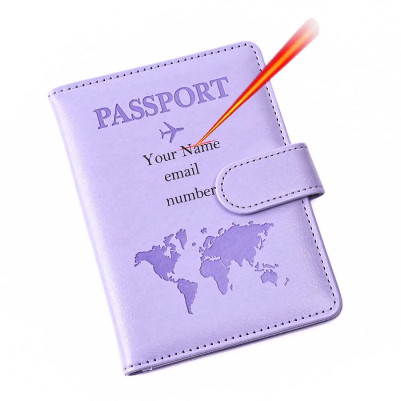 Étui Passeport Personnalisable - Mappemonde