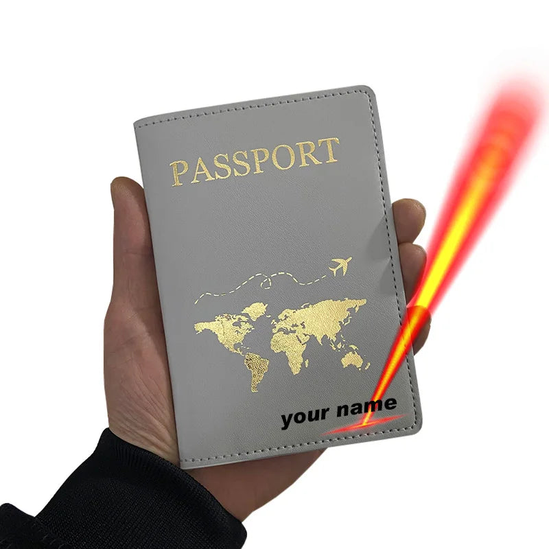 Étui Passeport Personnalisé coloris gris