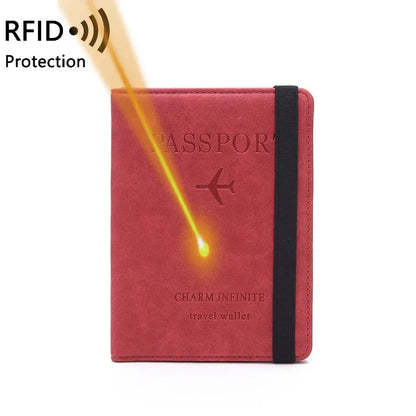 étui passeport personnalisé prénom couleur rouge