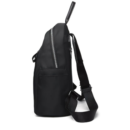 mini sac à dos noir vue de profil
