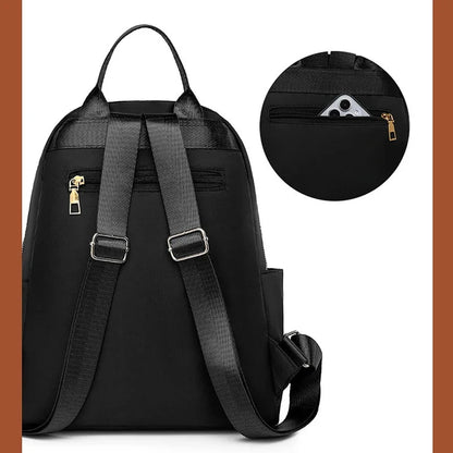 petit sac anti pickpocket pour femme vue de derrière coloris noir 