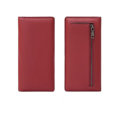 pochette de voyage pour billets et documents couleur rouge