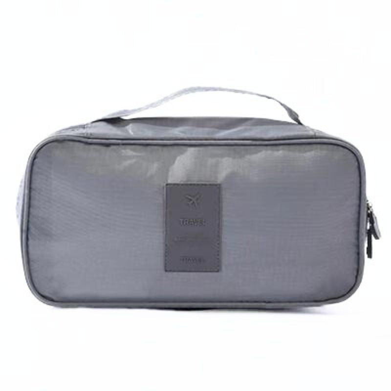 pochette tissu rangement couleur gris