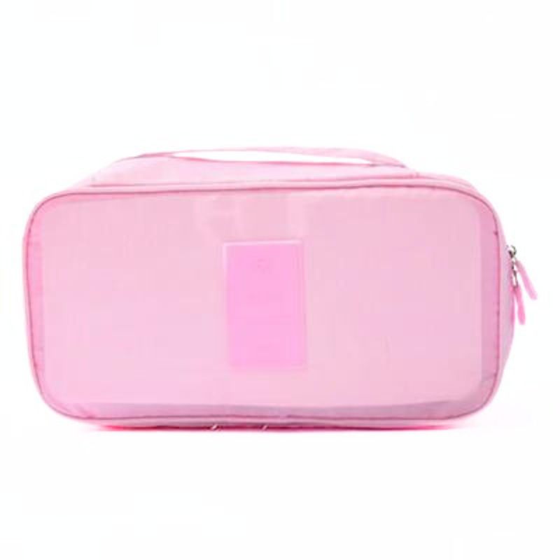 pochette tissu rangement couleur rose