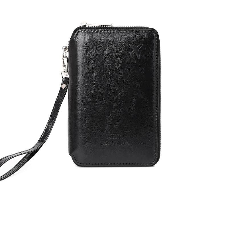 Portefeuille RFID Sécurisé pour Espèces et Cartes coloris noir
