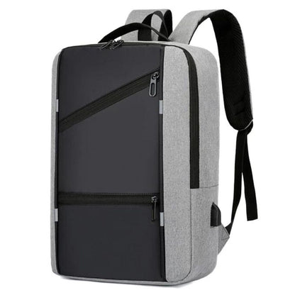 sac à dos connecté gris vue de profil