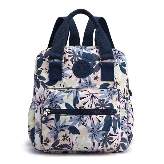 sac à dos en tissus femme coloris bleu