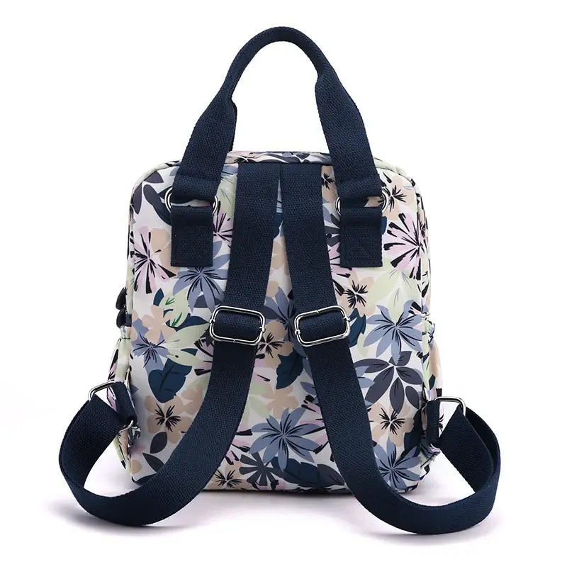 sac à dos en tissus femme vue de dos