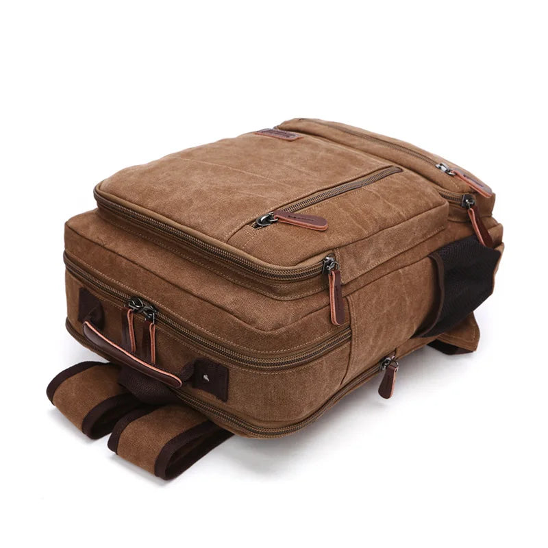sac à dos moto vintage imperméable couché sur le sol