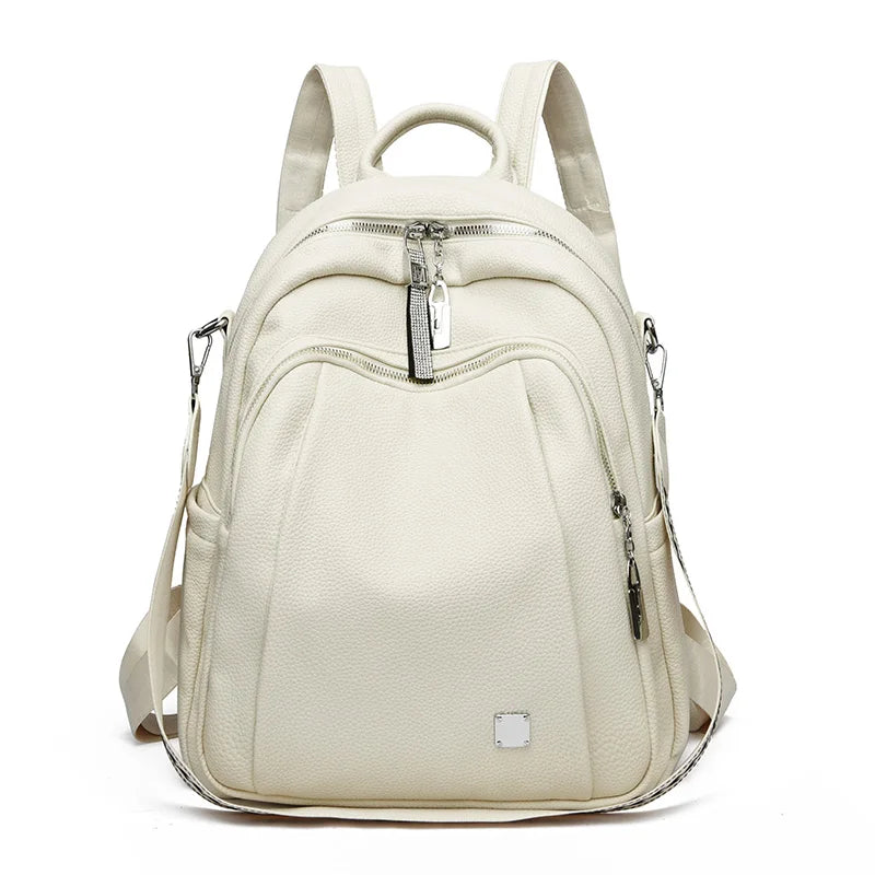 sac à dos souple femme couleur blanche
