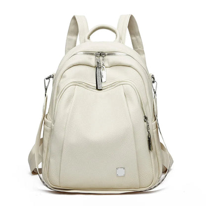 sac à dos souple femme couleur blanche