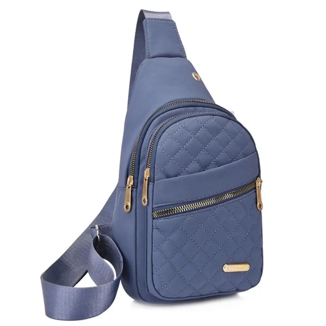 sac banane poitrine femme bleu