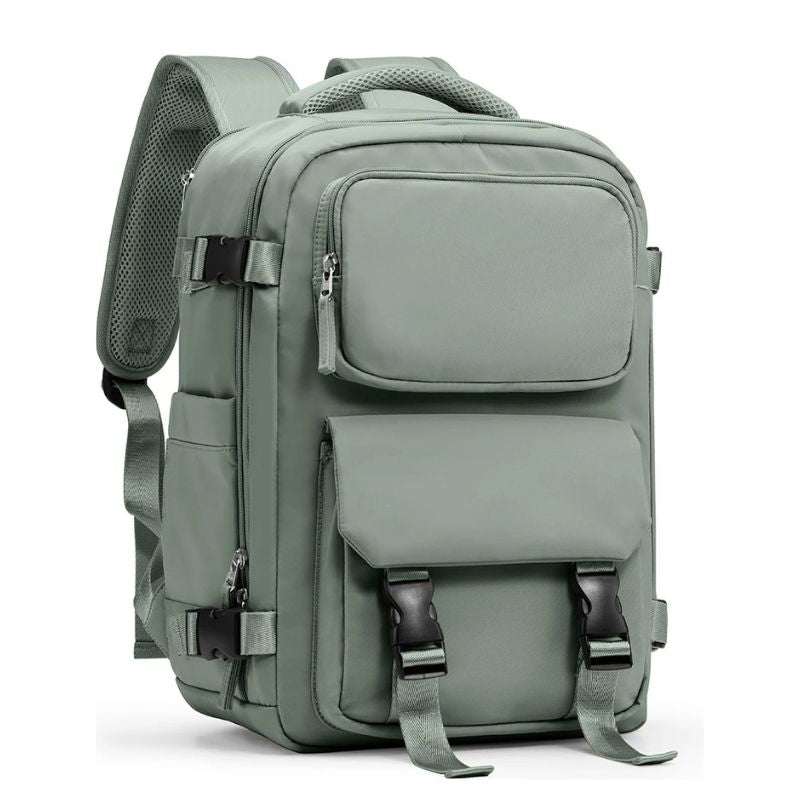 sac à dos cabine 40x25x20 vue de profil coloris vert foncé