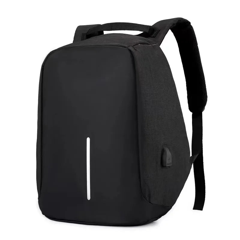 sac à dos antivol homme noir vue de profil