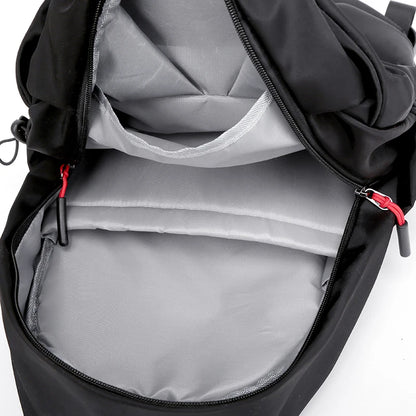 sac à dos vélo urbain imperméable coloris noir vue de l'intérieur