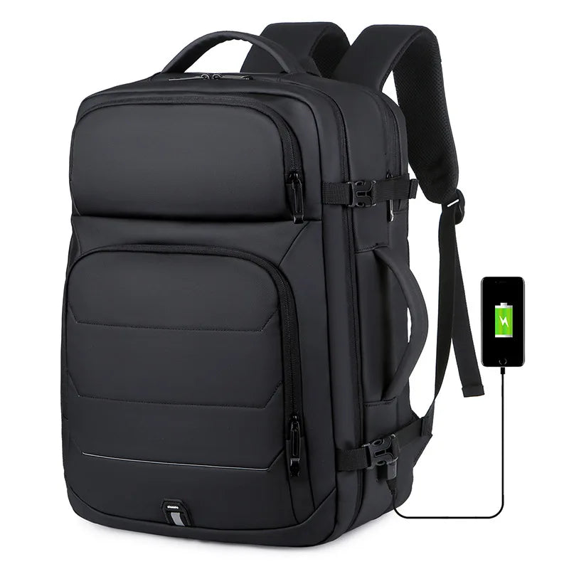 sac de voyage extensible avec port usb intégrécoloris noir