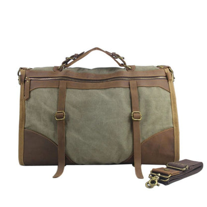 sac week end vintage couleur vert armée