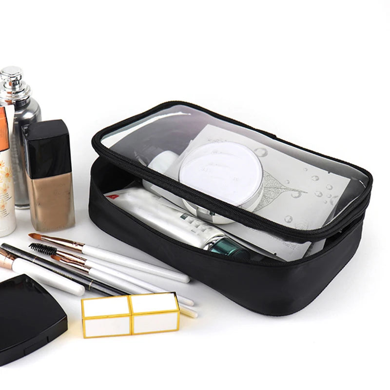 Trousse de Toilette Transparente Avion vue d'intérieur