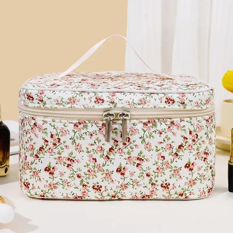 trousse de toilette vanity femme couleur blanche