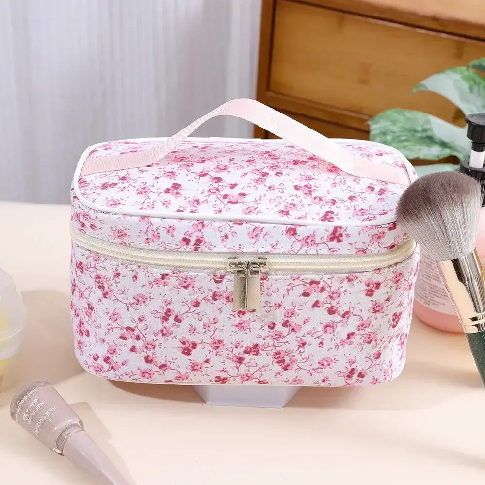 trousse de toilette vanity femme couleur rose