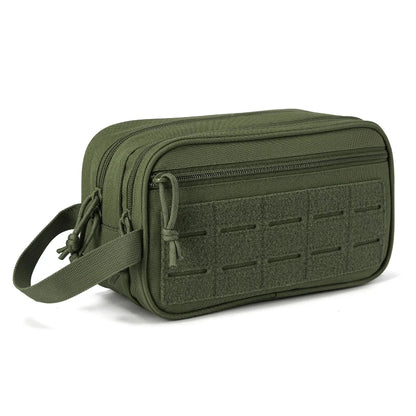 trousse de toilette militaire tactiqque coloris vert vue de face