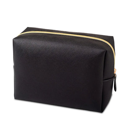 trousse de toilette xxl pour femme noir vue de profil 